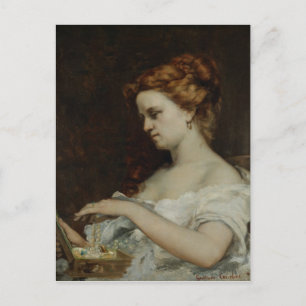 Eine Frau mit Schmuck, 1867 Postkarte