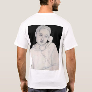 Eine Frau namens Yoko in Yokohama zeichnete mit Bl T-Shirt