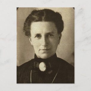 Eine Frau Postkarte