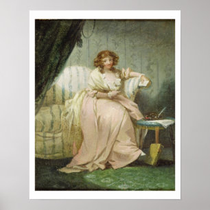 Eine Frau rief Anne, die Ehefrau des Künstlers, Poster
