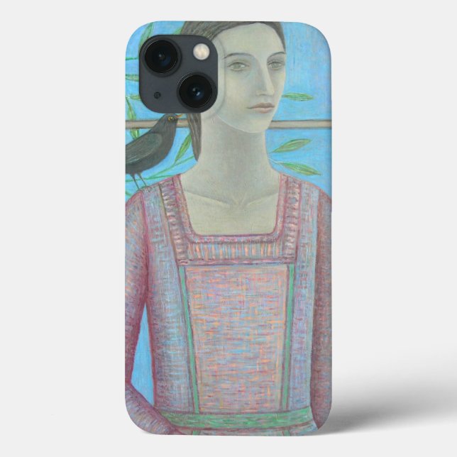 Eine Frau und eine Amsel sind ein 2012 Case-Mate iPhone Hülle (Rückseite)