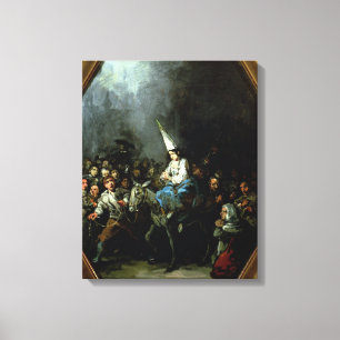 Eine Frau verdammt durch die Inquisition Leinwanddruck