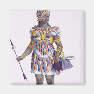 Eine Frau von Honduras, 1780 (farbiger Stich) Magnet