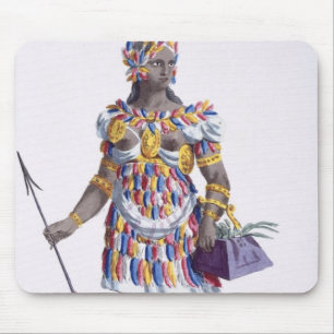 Eine Frau von Honduras, 1780 (farbiger Stich) Mousepad