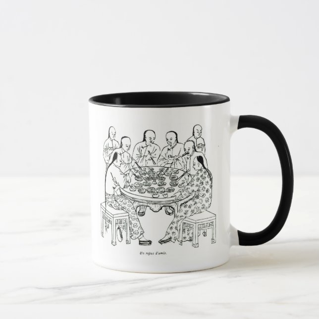 Eine freundliche Mahlzeit Tasse (Rechts)