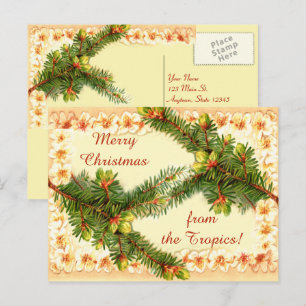 Eine frohe Weihnachts-Vintage Postkarte