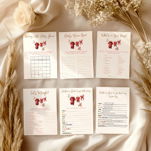 Eine fröhliche Babyparty Baby Shower Spiel Poster