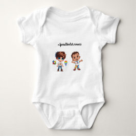 Eine fröhliche Feier zur Sensibilisierung für Auti Baby Strampler