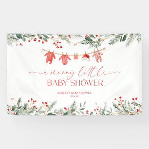 Eine fröhliche kleine Babyparty Weihnachten Babypa Banner