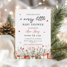 Eine fröhliche kleine Babyparty-Weihnachtsblumen