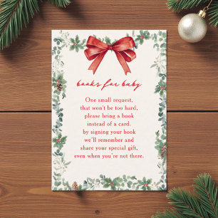 Eine fröhliche kleine Babyparty-Weihnachtsbuch-Anf Begleitkarte