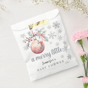 Eine fröhliche kleine Weihnachts-Ball-Winter-Babyd Geschenktütchen