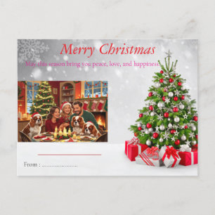 Eine fröhliche kleine Weihnachtseinladung - gemütl Einladungspostkarte