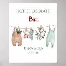 Eine fröhliche kleine Weihnachtskleidung-Hot-Choco