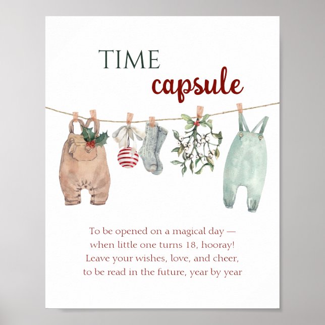 Eine fröhliche kleine Weihnachtskleidung Zeitkapse Poster (Vorne)