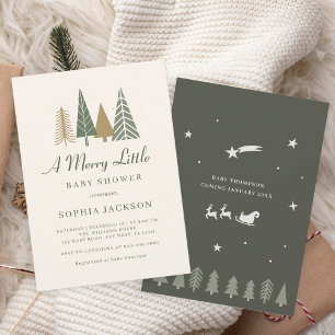 Eine fröhliche kleine Winter-Baby-Party Einladung