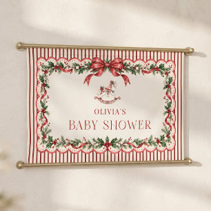 Eine fröhliche Weihnachts-Baby-Party Banner