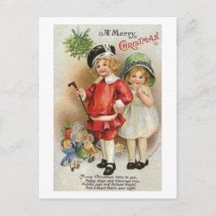 Eine Fröhliche Weihnachts Karte für Jungen und Mäd
