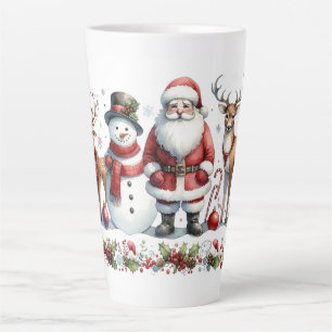 Eine fröhliche Zusammenkunft von Weihnachtsfreude Milchtasse