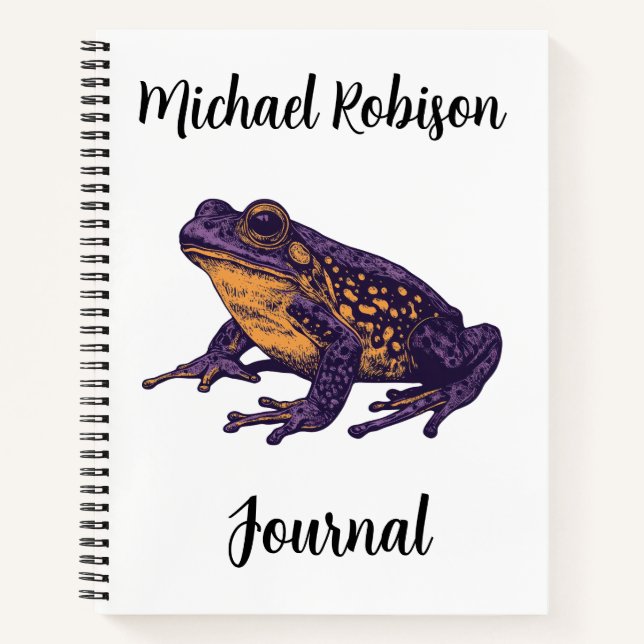Eine Froschabbildung - l Notizbuch (Vorderseite)
