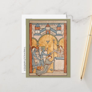 Eine frühe Darstellung des Martyriums von St. Thom Postkarte