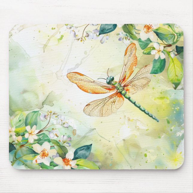 Eine Frühling-Libelle Mousepad (Vorne)