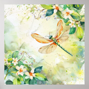 Eine Frühling-Libelle Poster
