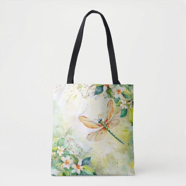 Eine Frühling-Libelle Tasche (Vorderseite)
