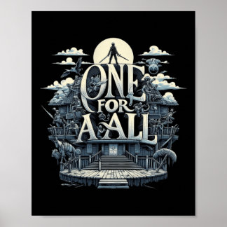 Eine für alle, die Einheit in einer Welt der Poster