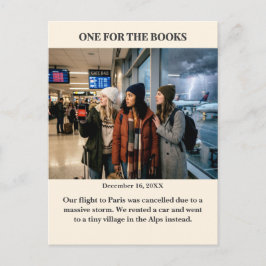 Eine für die Bücher - Benutzerdefinierte Foto-Post Postkarte