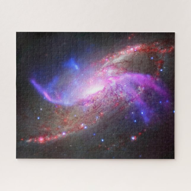 Eine galaktische Lichtshow in Spiralgalaxie Ngc 42 (Horizontal)