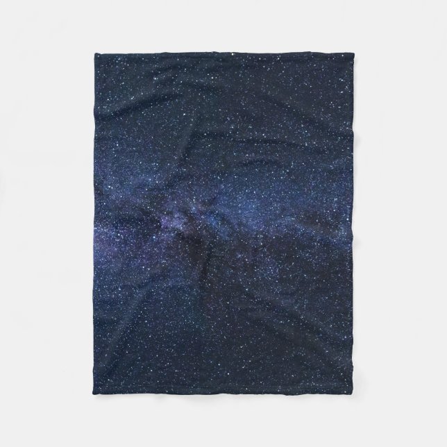 Eine Galaxie der Sterne am Nachthimmel Fleecedecke (Vorderseite)