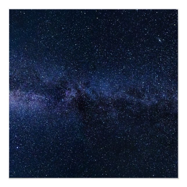 Eine Galaxie der Sterne am Nachthimmel Poster (Vorderseite)