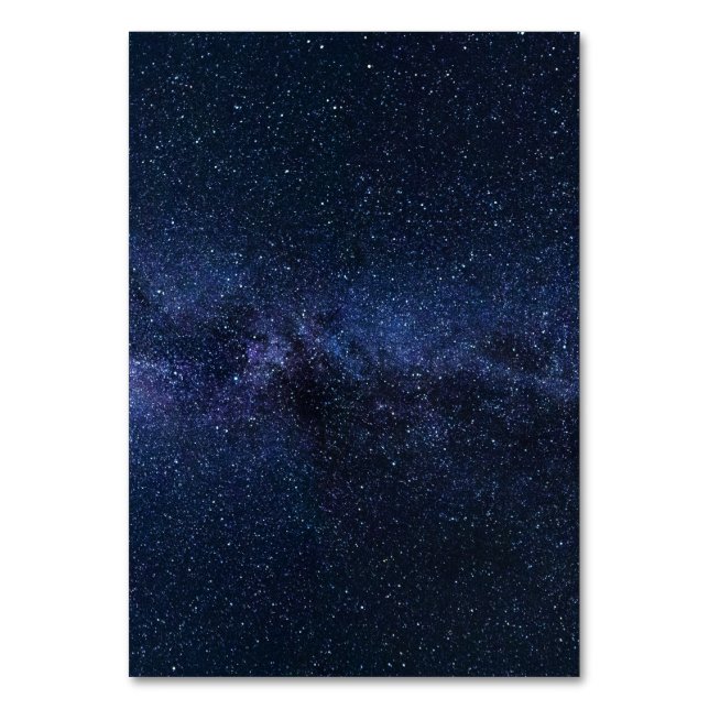 Eine Galaxie der Sterne am Nachthimmel Tischnummer (Vorderseite)
