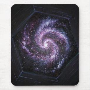 Eine Galaxie, die vom James Webb Weltraumteleskop Mousepad