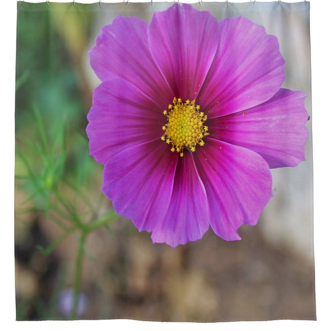 Eine Galaxie innerhalb einer Blume Duschvorhang (Vorderseite)