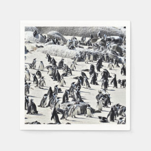 Eine ganze Menge Pinguine Papier Napkin Serviette