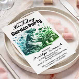 Eine Gärten Gnade Gartenparty-Einladung Postkarte