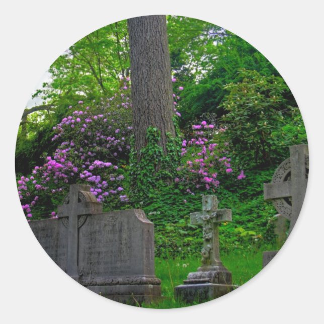 Eine Gartenanlage Erholung Sticker (Vorderseite)