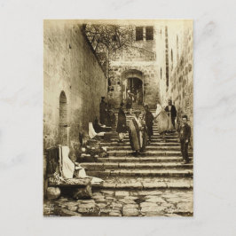 Eine Gasse in der Altstadt von Jerusalem Postkarte