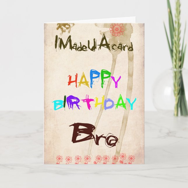 Eine Geburtstagskarte für BH Karte (Vorderseite)