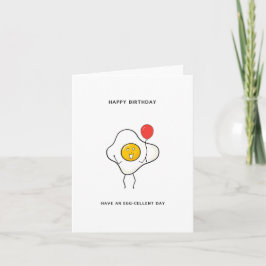 Eine Geburtstagskarte mit Eiergeschirr Karte