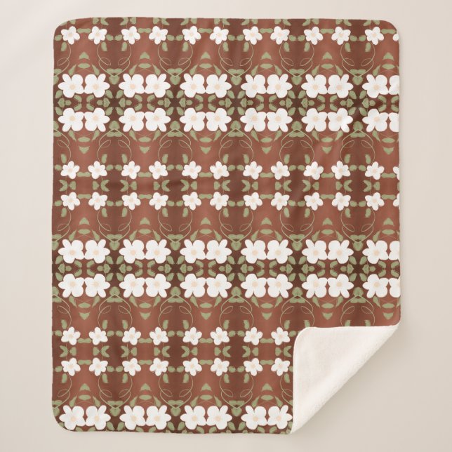 Eine gedämpfte Decke in Honey Brown Sherpadecke (Vorderseite)