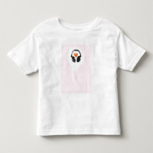 Eine Gedankenblase mit einem Herzen und Kopfhörer Kleinkind T-shirt