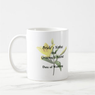 Eine gelbe Lilie Kaffeetasse