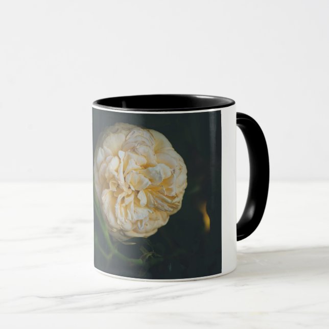Eine gelbe Rose Tasse (VorderseiteRechts)
