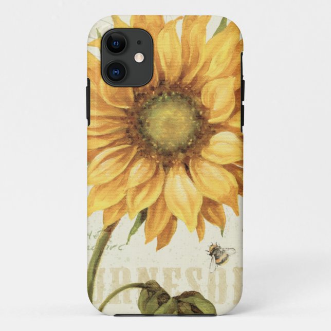 Eine gelbe Sonnenblume Case-Mate iPhone Hülle (Rückseite)