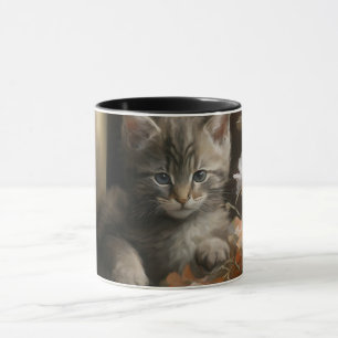 Eine gemütliche Ecke Tabby Kitten Tasse