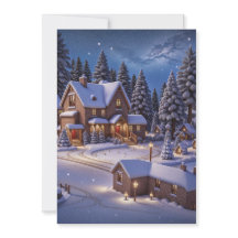 Eine gemütliche Winter Nacht, in der man auf den W