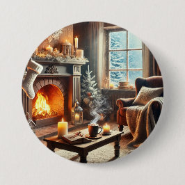 Eine gemütliche Winterlandschaft am Kamin Button